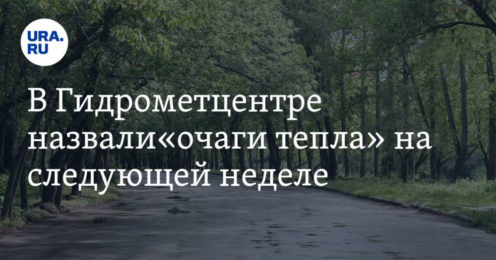 Роман Вильфанд - В Гидрометцентре назвали«очаги тепла» на следующей неделе - ura.news - Россия - ЦФО - окр. Скфо