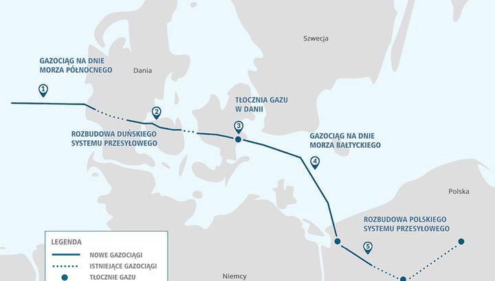 Saipem построит морскую часть газопровода Baltic Pipe из Дании в Польшу - vesti.ru - Италия - Польша - Швеция - Дания