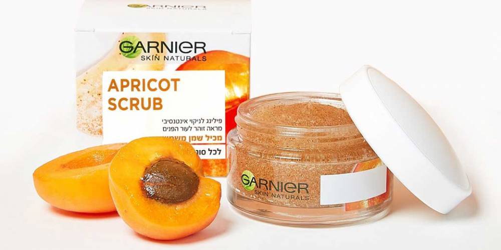Новинка! Абрикосовый скраб для кожи лица от Garnier - detaly.co.il