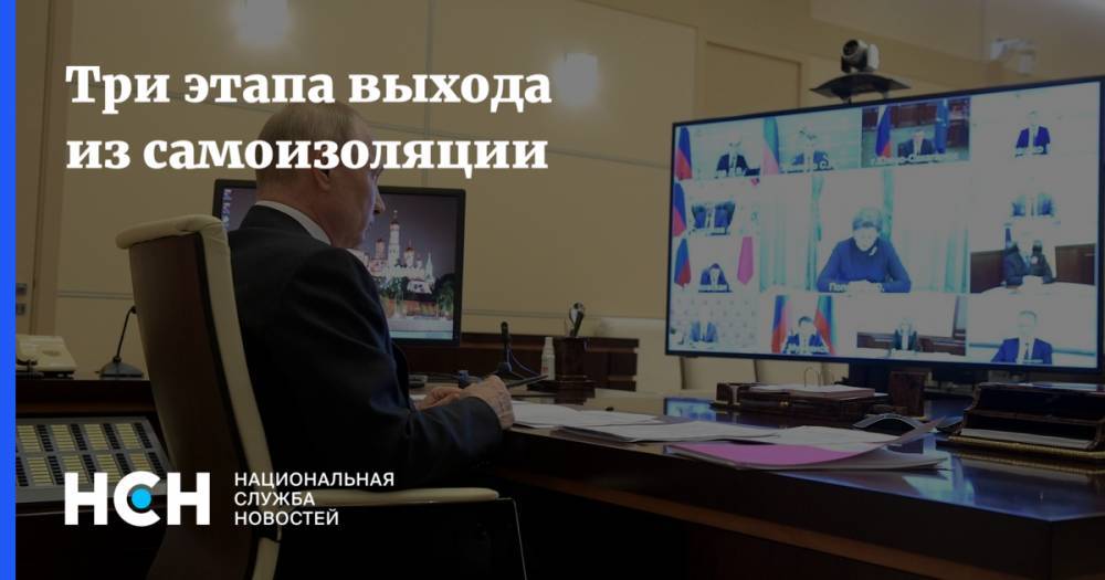 Владимир Путин - Михаил Мишустин - Анна Попова - Три этапа выхода из самоизоляции - nsn.fm
