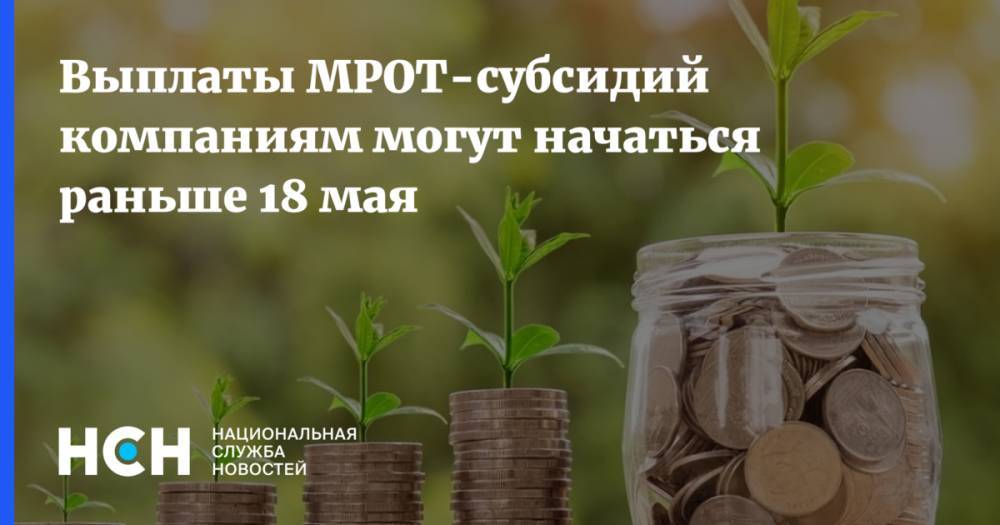 Владимир Путин - Даниил Егоров - Выплаты МРОТ-субсидий компаниям могут начаться раньше 18 мая - nsn.fm - Россия