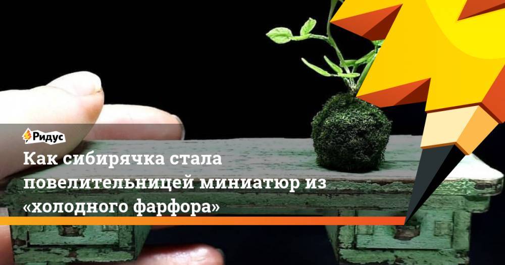 Как сибирячка стала повелительницей миниатюр из «холодного фарфора» - ridus.ru - Омск