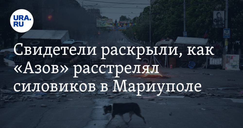 Василий Прозоров - Свидетели раскрыли, как «Азов» расстрелял силовиков в Мариуполе - ura.news - Украина - Киев - ДНР - Мариуполь