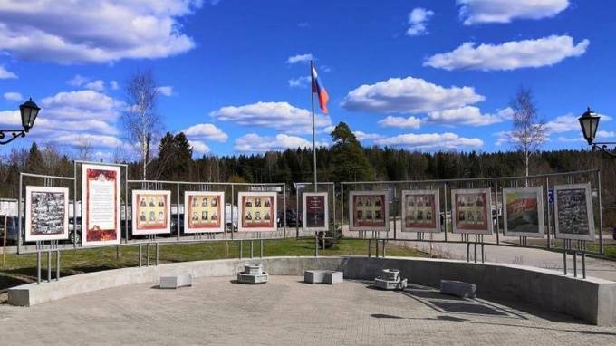 В Селезнево появилась аллея памяти с портретами ветеранов - piter.tv