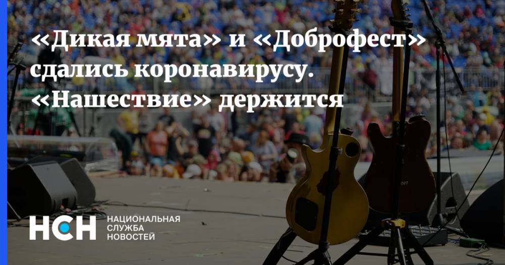 «Дикая мята» и «Доброфест» сдались коронавирусу. «Нашествие» держится - nsn.fm - Россия - Ярославская обл. - Тульская обл.