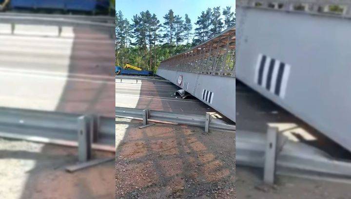 Надземный пешеходный переход рухнул на машину под Тюменью - vesti.ru - Россия - Ханты-Мансийск - Тюмень - Югра