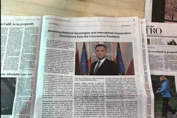 Анджей Дуды - Статья президента Польши о «новой концепции мира» вышла в США как реклама - eadaily.com - США - Польша - Washington