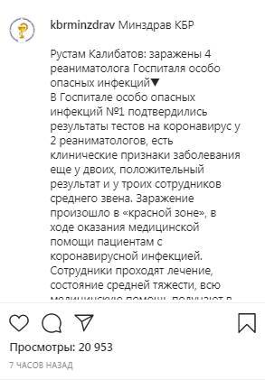50 медработников в Кабардино-Балкарии заразились коронавирусом - kavkaz-uzel.eu - Россия - респ. Кабардино-Балкария - окр. Скфо