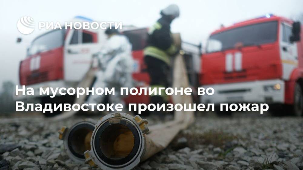 На мусорном полигоне во Владивостоке произошел пожар - ria.ru - Владивосток