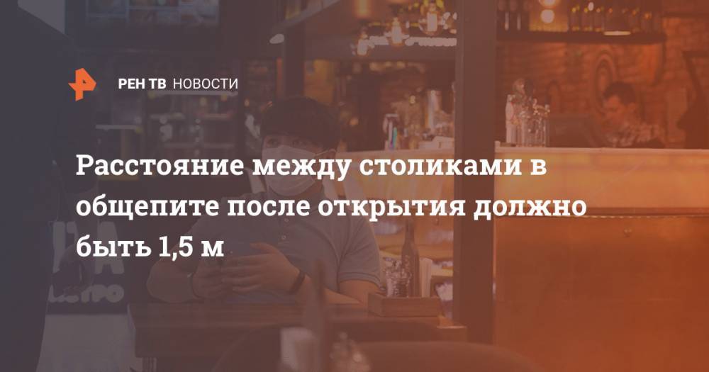 Владимир Путин - Анна Попова - Расстояние между столиками в общепите после открытия должно быть 1,5 м - ren.tv - Россия