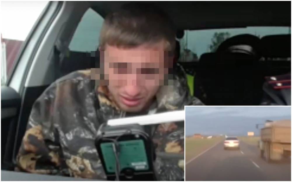 Трусливый лихач: нетрезвый водитель расплакался при задержании - zr.ru - Россия - Иркутск