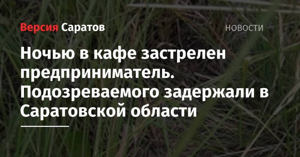 Ночью в кафе застрелен предприниматель. Подозреваемого задержали в Саратовской области - nversia.ru - Россия - Саратовская обл. - Тамбовская обл.