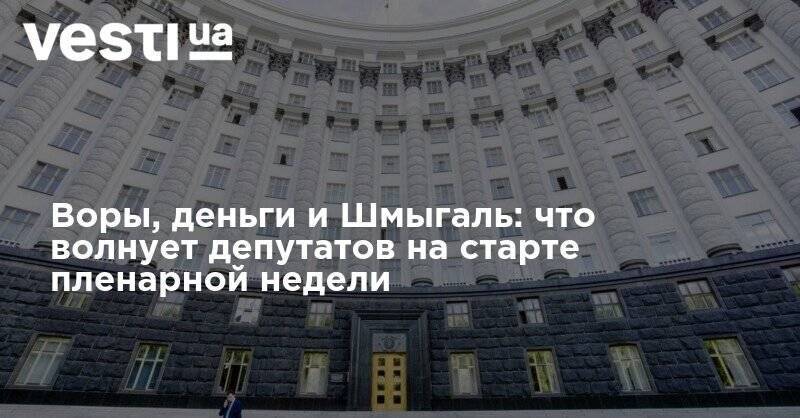 Александр Корниенко - Василий Мокан - Воры, деньги и Шмыгаль: что волнует депутатов на старте пленарной недели - vesti.ua