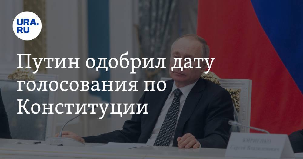 Владимир Путин - Элла Памфилова - Путин одобрил дату голосования по Конституции - ura.news - Россия