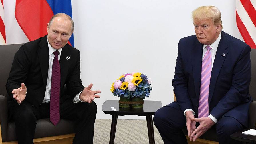 Дональд Трамп - Владимир Путин - Путин и Трамп обсудили созыв G7 по телефону - gazeta.ru - Россия - США - Англия - Канада