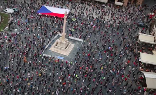 По всей Чехии прошли акции протеста - eadaily.com - Чехия - Тайвань - Прага