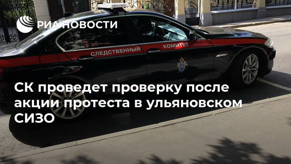 СК проведет проверку после акции протеста в ульяновском СИЗО - ria.ru - Ульяновск - Самара