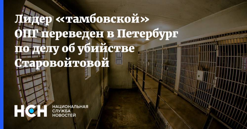 Галина Старовойтова - Лидер «тамбовской» ОПГ переведен в Петербург по делу об убийстве Старовойтовой - nsn.fm - Санкт-Петербург