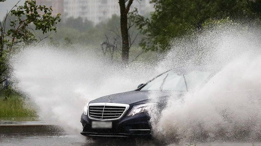 Гроза в Москве повалила деревья - iz.ru - Москва - Израиль