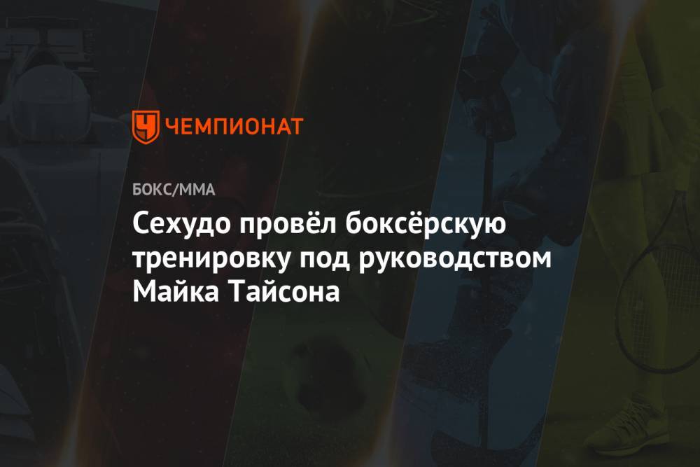 Генри Сехудо - Майк Тайсон - Алексей Волкановски - Сехудо провёл боксёрскую тренировку под руководством Майка Тайсона - championat.com - США - шт.Флорида