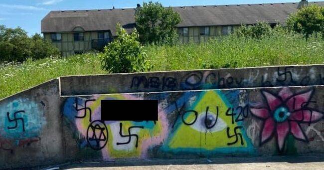 В Огайо подростки нарисовали граффити в виде свастики рядом со Звездой Давида - ofigenno.com - США - шт. Огайо - Израиль