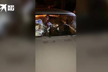 Россиянин напугал полицейских удавом по кличке Кокаин и попал на видео - lenta.ru