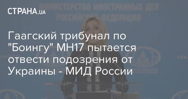 Мария Захарова - Игорь Стрелков - Сергей Дубинский - Олег Пулатов - Гаагский трибунал по "Боингу" МН17 пытается отвести подозрения от Украины - МИД России - strana.ua - Россия - Украина - Гаага