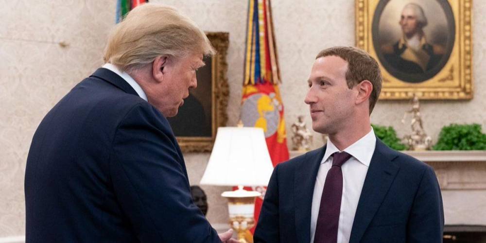 Дональд Трамп - Марк Цукерберг - Работники Facebook бастуют из-за отказа начальства цензурировать посты Трампа - ruposters.ru