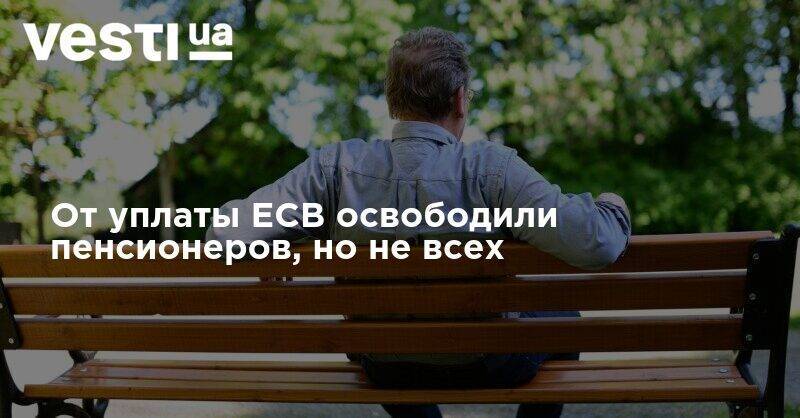 Владимир Зеленский - От уплаты ЕСВ освободили пенсионеров, но не всех - vesti.ua - Украина
