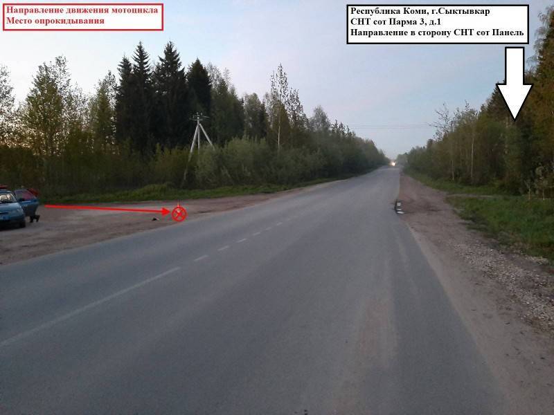 Попавший в ДТП под Сыктывкаром мотоциклист находится состоянии средней тяжести - komiinform.ru - респ. Коми - Сыктывкар - район Эжвинский