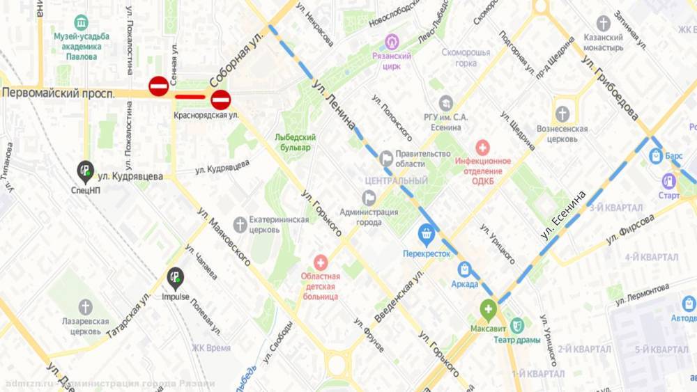 В центре Рязани ограничат движение из-за ремонта теплотрассы - 7info.ru - Рязань