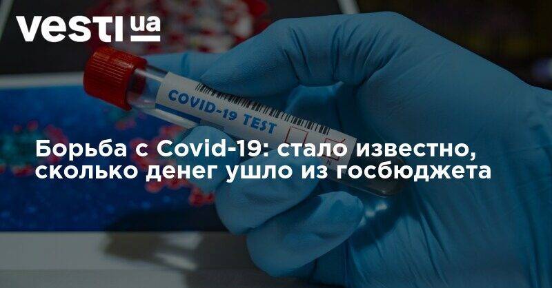 Борьба с Covid-19: стало известно, сколько денег ушло из госбюджета - vesti.ua - Украина