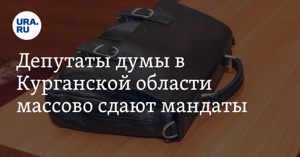 Депутаты думы в Курганской области массово сдают мандаты - ura.news - Курганская обл.