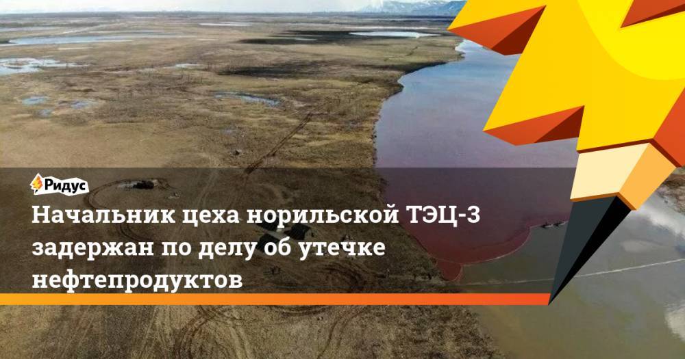 Начальник цеха норильской ТЭЦ-3 задержан по делу об утечке нефтепродуктов - ridus.ru - Норильск