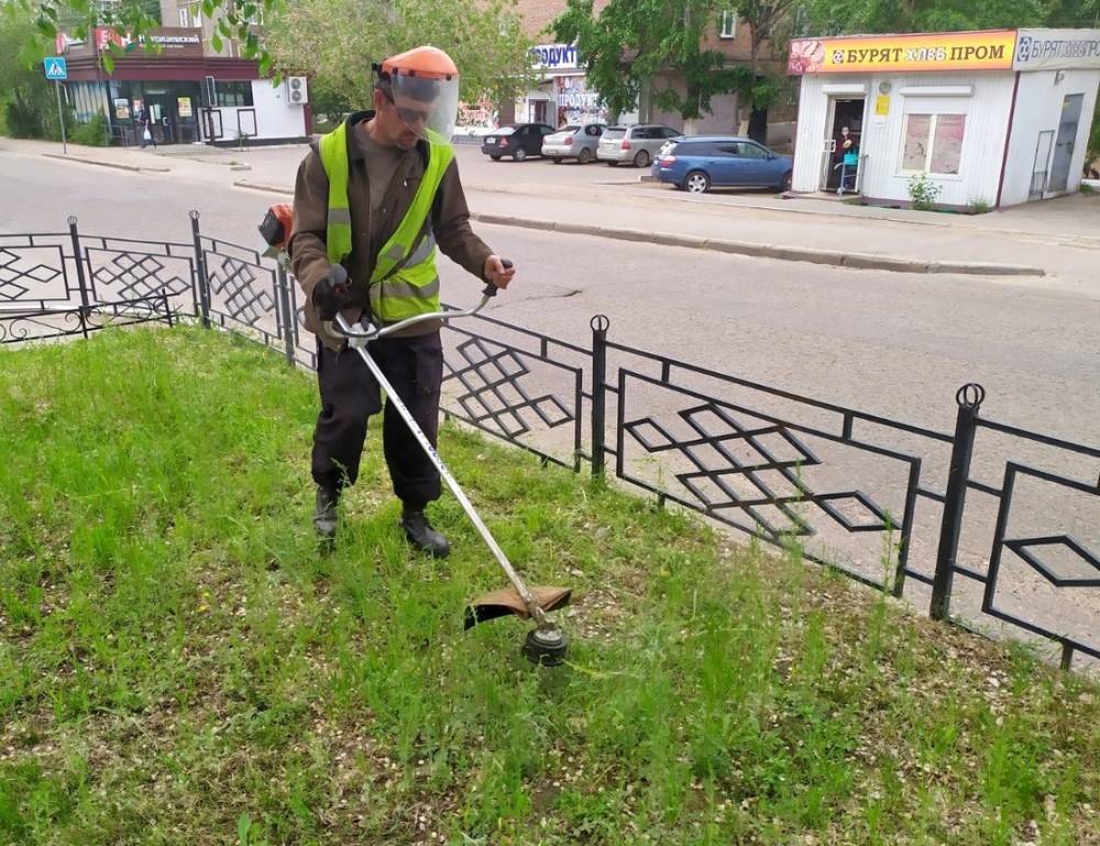 В столице Бурятии начали приводить в порядок газоны - infpol.ru - Улан-Удэ - респ.Бурятия - Благоустройство