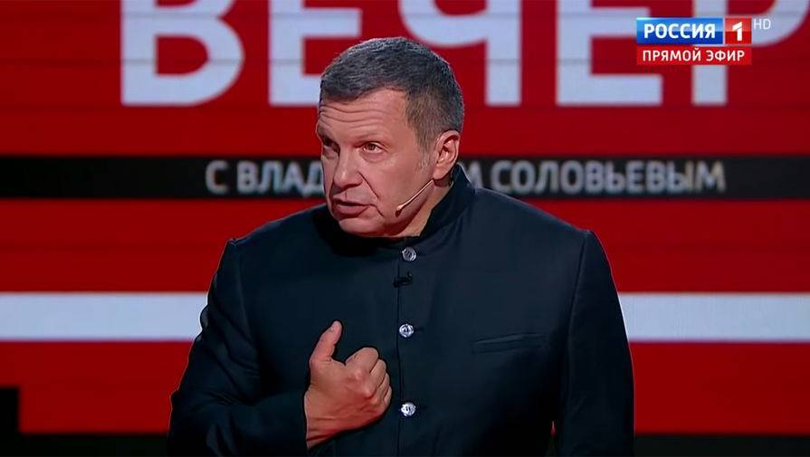 Владимир Соловьев - Соловьев назвал увольнение соведущей Шафран «повышением» - gazeta.ru