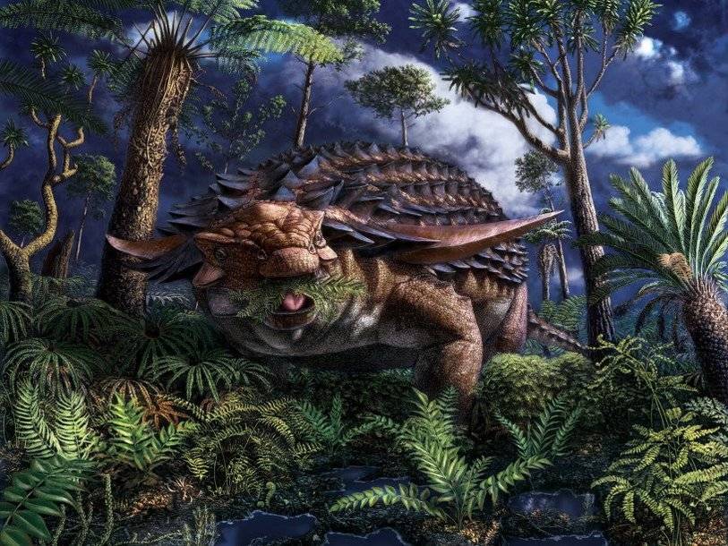 Последней едой погибшего 110 миллионов лет назад динозавра оказались папоротники - polit.ru - Канада