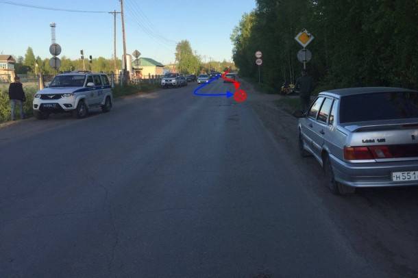 В Сосногорске не разъехались мотоцикл с иномаркой - bnkomi.ru - респ. Коми - Сосногорск