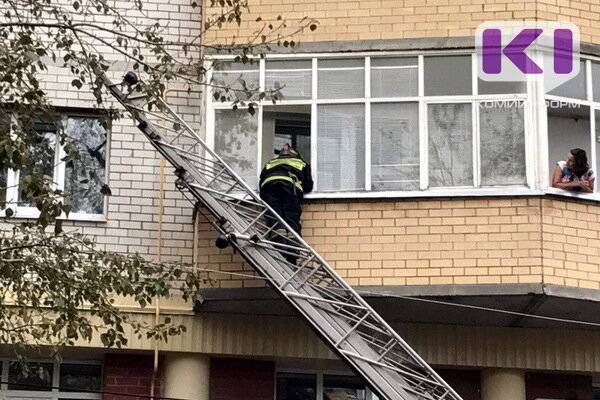 В Эжве на пожаре в девятиэтажке спасли 12 человек - komiinform.ru - респ. Коми - Сыктывкар