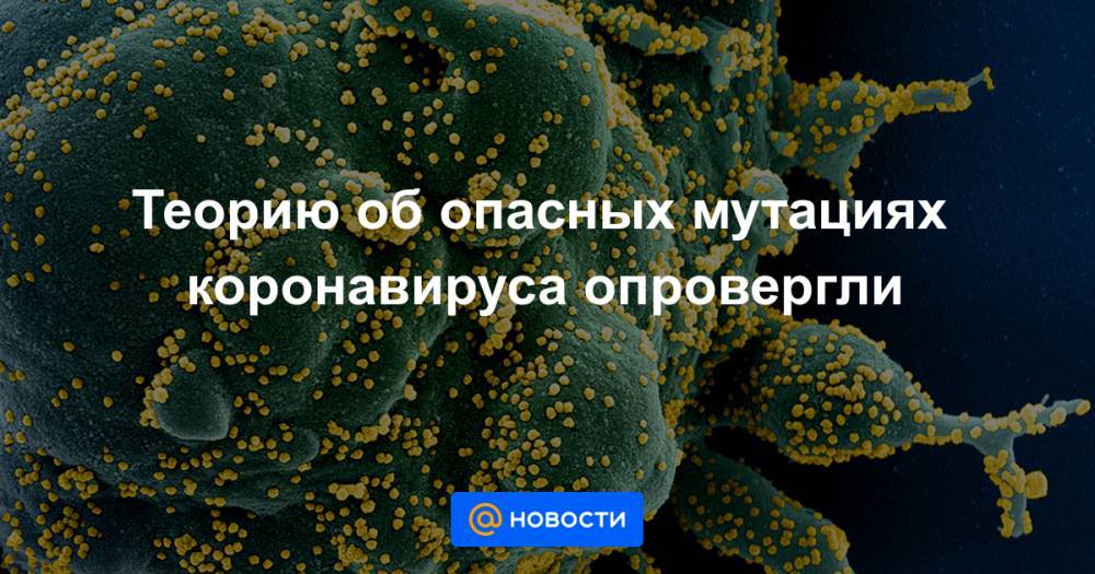 Анна Попова - Теорию об опасных мутациях коронавируса опровергли - news.mail.ru