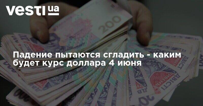 Падение пытаются сгладить - каким будет курс доллара 4 июня - vesti.ua
