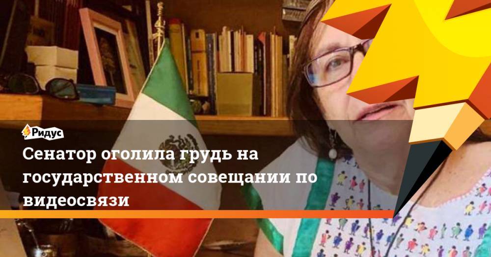 Сенатор оголила грудь на государственном совещании по видеосвязи - ridus.ru - New York - Мексика