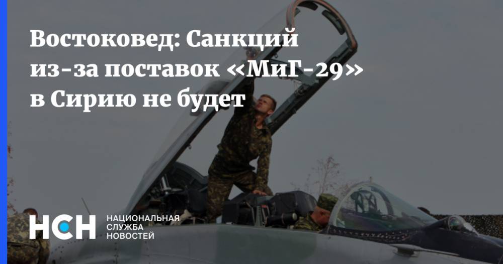 Семен Багдасаров - Востоковед: Санкций из-за поставок «МиГ-29» в Сирию не будет - nsn.fm - Россия - Сирия