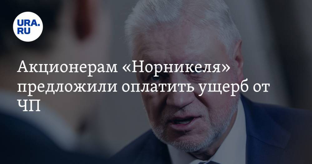 Сергей Миронов - Акционерам «Норникеля» предложили оплатить ущерб от ЧП - ura.news - Россия - Красноярский край - Норильск