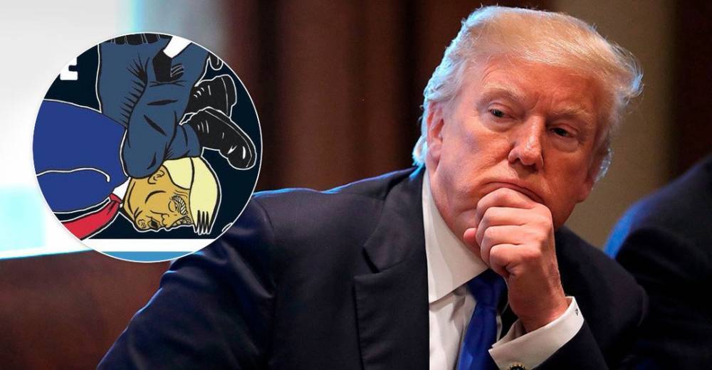 Дональд Трамп - Джордж Флойд - Дерек Шовин - Занял место Джорджа Флойда: Трампа поместили на обложку скандального журнала Charlie Hebdo - obozrevatel.com - США - Франция