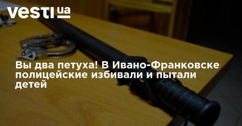Вы два петуха! В Ивано-Франковске полицейские избивали и пытали детей - vesti.ua - Ивано-Франковск