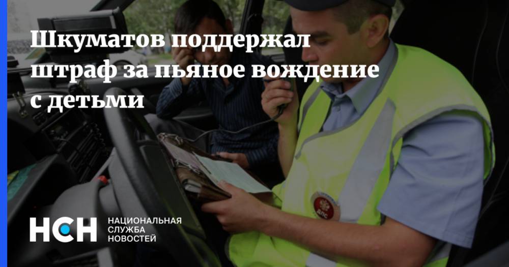 Петр Шкуматов - Шкуматов поддержал штраф за пьяное вождение с детьми - nsn.fm - Россия