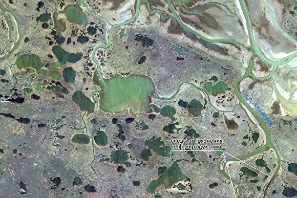 Роскосмос опубликовал фотографии с места разлива нефтепродуктов в Норильске - znak.com - Россия - Норильск