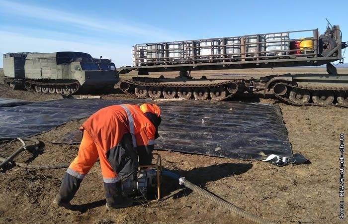 Для откачки разлива топлива в районе Норильска могут построить трубопровод - interfax.ru - Москва - Россия - Красноярский край - Норильск