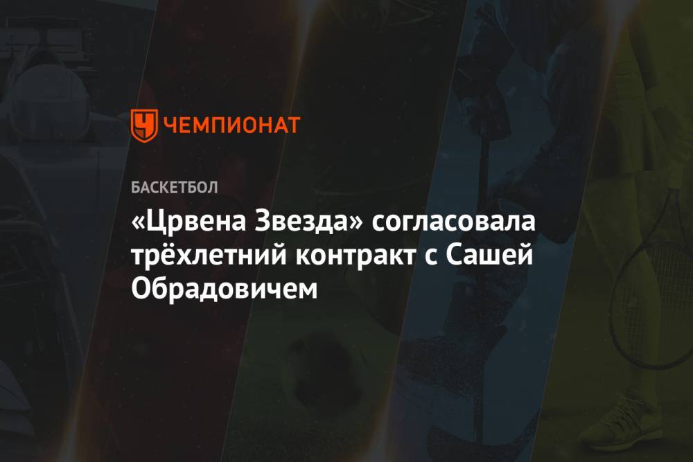 «Црвена Звезда» согласовала трёхлетний контракт с Сашей Обрадовичем - championat.com - Берлин - Сербия - Белград - Монако - Княжество Монако